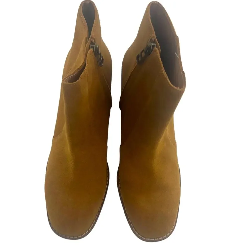 Madewell Suede Bryce Chelsea Boots tan sz 7.5